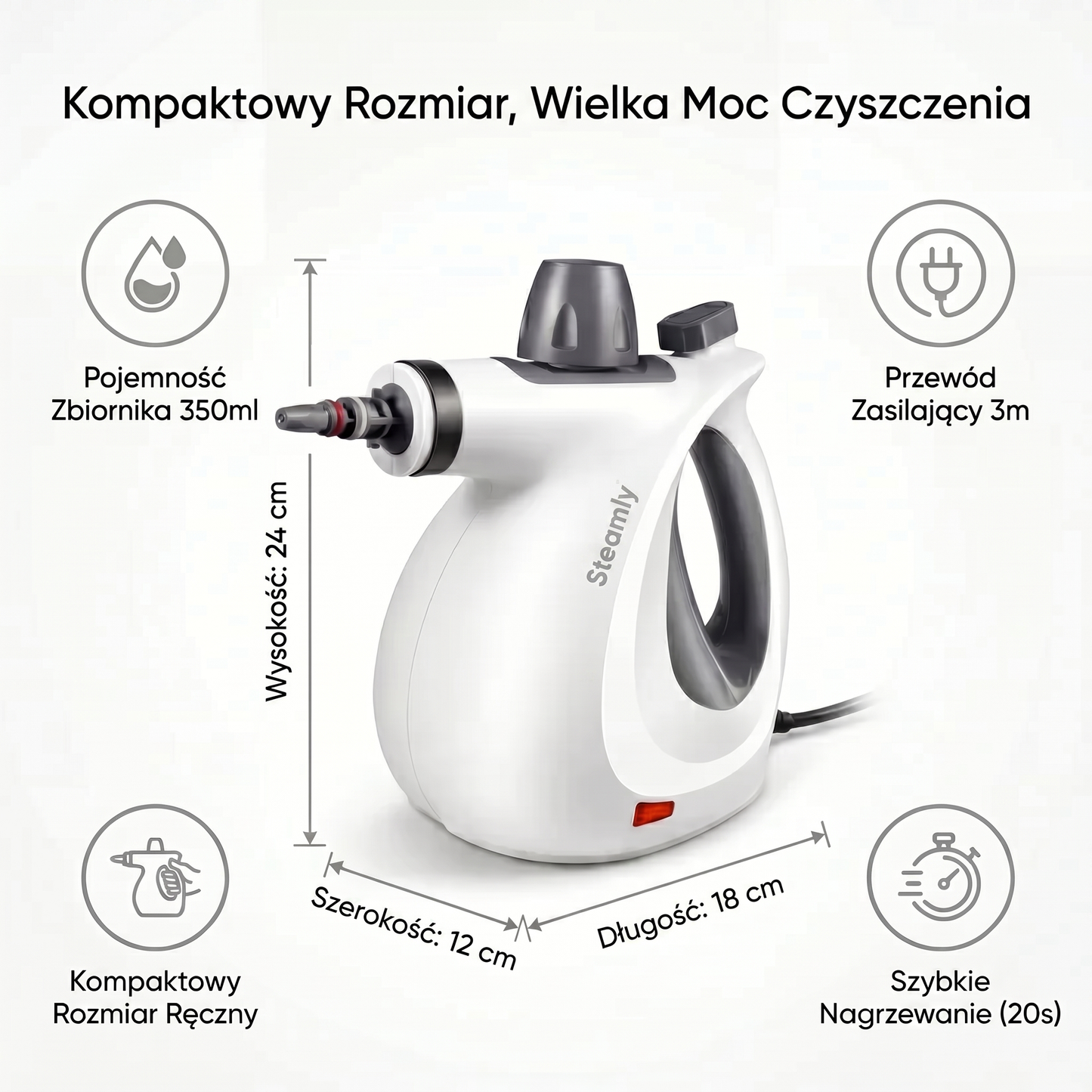 Steamly – myjka parowa do sprzątania bez chemii