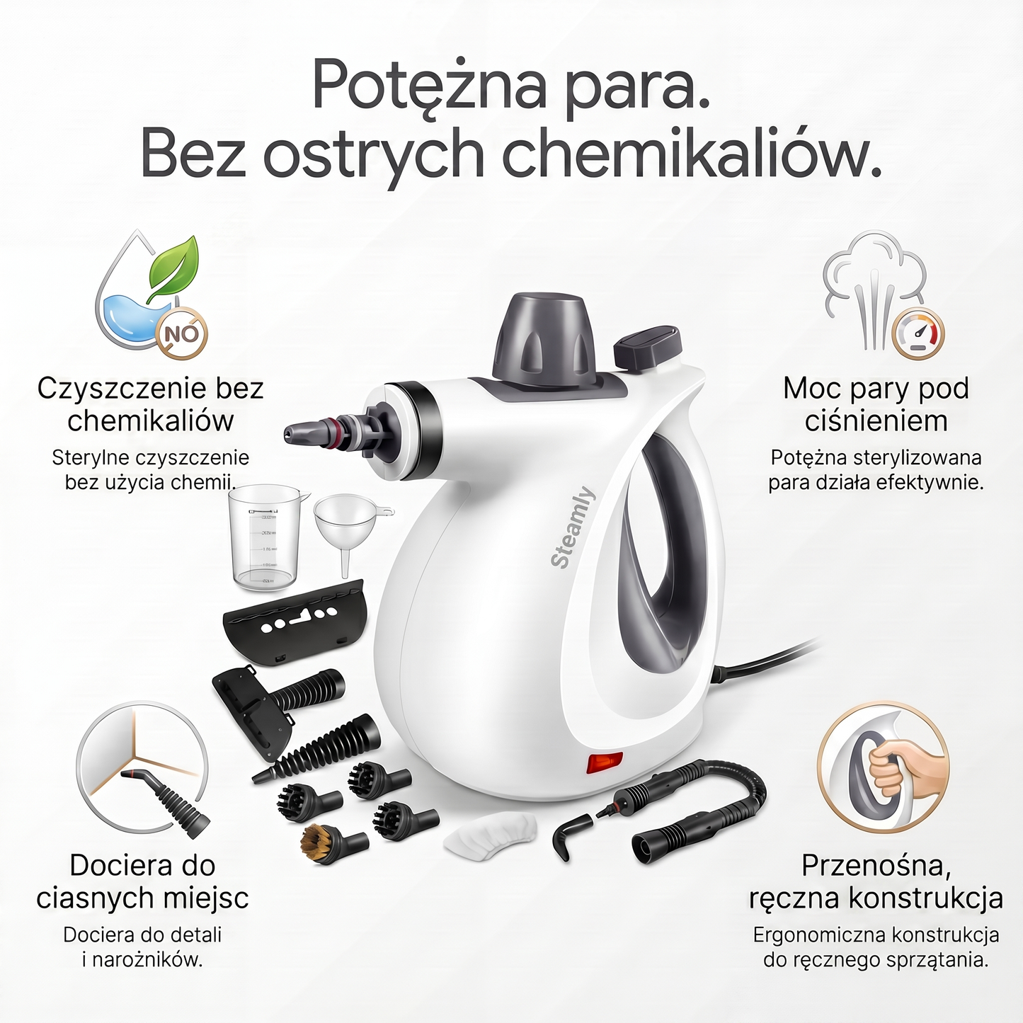 Steamly – myjka parowa do sprzątania bez chemii